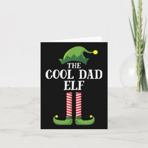 Cooler Vater Elf Matching Familiengruppe Weihnacht Karte
