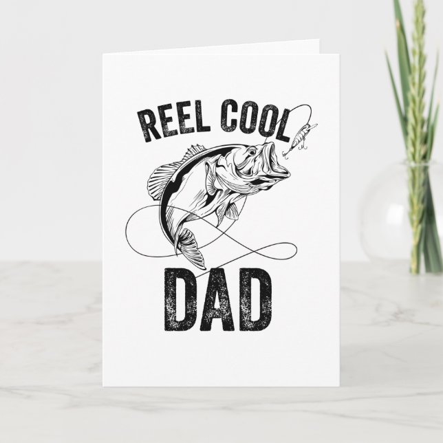 Cooler Vater Fathers Day Fishing-Geschenk Fischer Karte (Vorderseite)