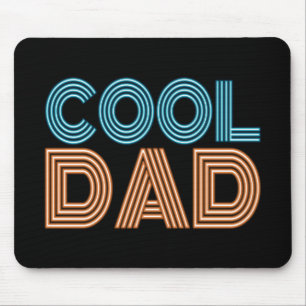Cooler Vater Father's Day Neon-Typografie   Mauspa Mousepad