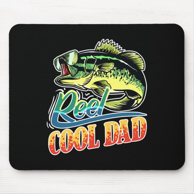 Cooler Vater Fischerei Funny Fishing Mousepad (Vorne)