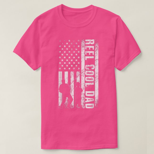 Cooler VATER Fish American Flag Fisherman VATER Fl T-Shirt (Design vorne)