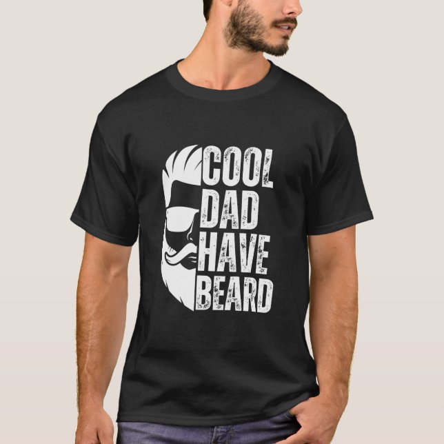 Cooler Vater hat Bart T-Shirt (Vorderseite)