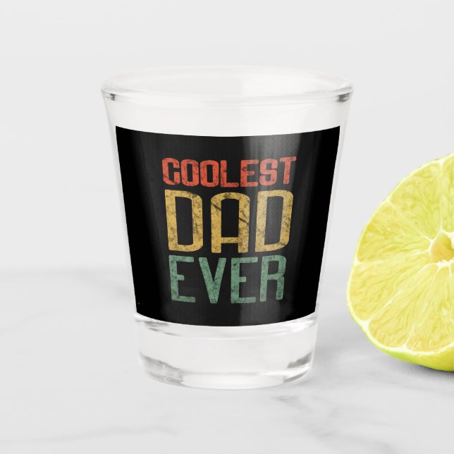 Cooler Vater je Geschenk für Vater, Vatertag Schnapsglas (Vorderseite)