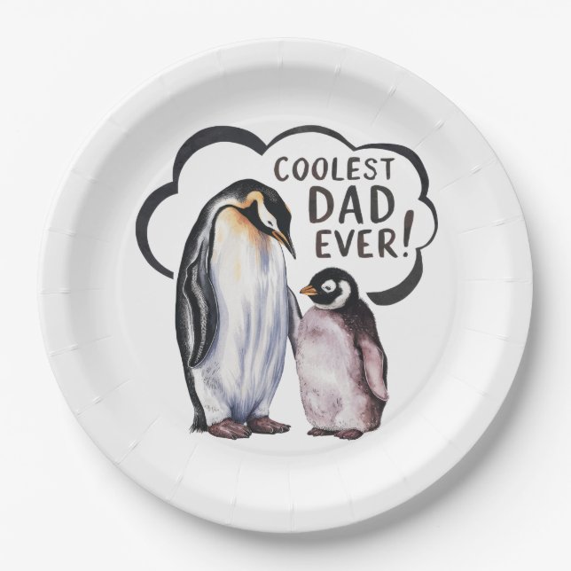 Cooler Vater je Pappteller (Vorderseite)