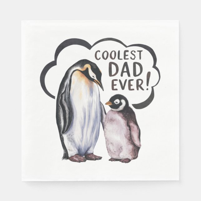 Cooler Vater je Serviette (Vorderseite)