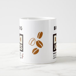 Cooler Vater-Jokes Design-Text Jumbo-Tasse