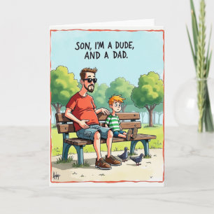 Cooler-Vater-Parkbank-Karte Karte