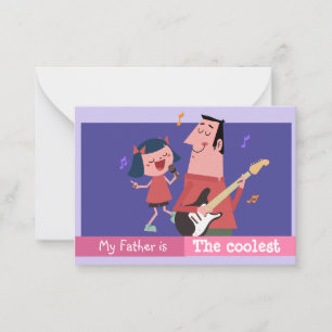 Cooler Vater personalisiert Happy Vathers Day Mitteilungskarte