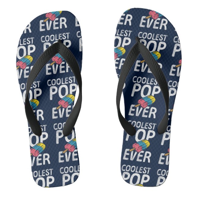 Cooler Vater Sommerferien Matching Flip Flops (Fußbett)
