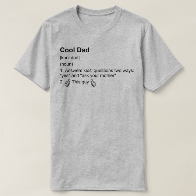 Cooler Vater T-Shirt (Design vorne)
