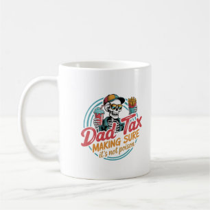 Cooler Vater Tax Skeletts Food Spaß Kaffeetasse