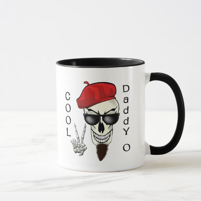 Cooler Vati - Obeatnik-Schädel Tasse (Rechts)