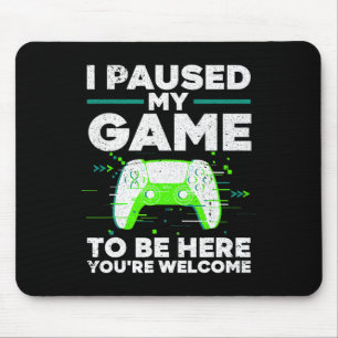 Cooler Videogame für Herren Jungs Kinderspiel Paus Mousepad