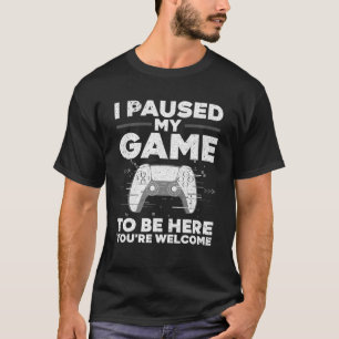 Cooler Videogame für Herren Jungs Kinderspiel Paus T-Shirt