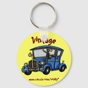 Cooler Vintager Autoschlüsselkettenentwurf Schlüsselanhänger