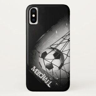 Cooler Vintager Grunge-Fußball im Ziel Case-Mate iPhone Hülle
