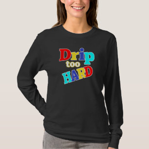 Cooler Vintager Hip Hop Tropfen zu harter Traum Es T-Shirt