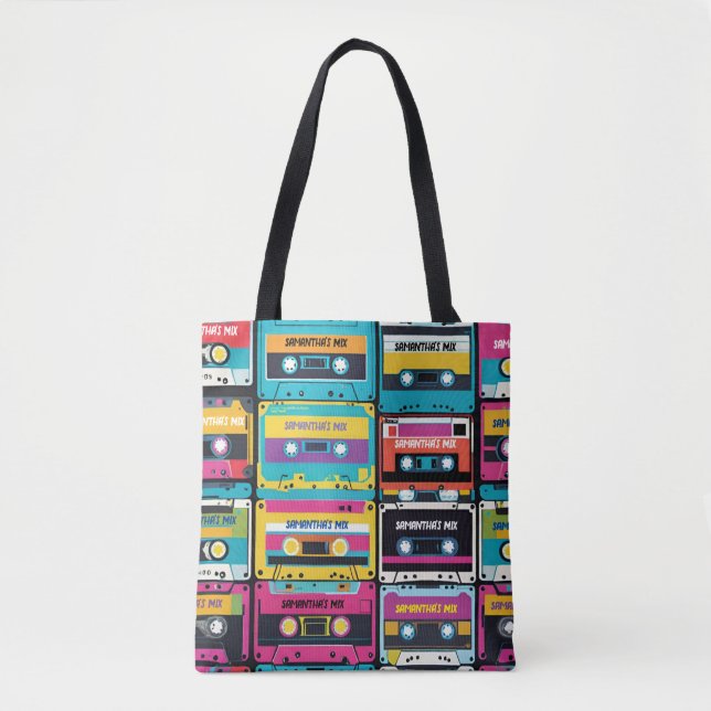 Cooler Vintager Kassettenband-Individuelle Name Tasche (Vorderseite)