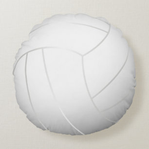 Cooler Volleyball (weiße Farbe) Rundes Kissen