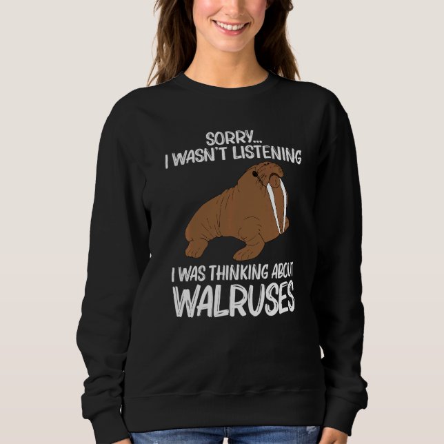 Cooler Walrus für Männer Frauen Nordpol Pazifische Sweatshirt (Vorderseite)