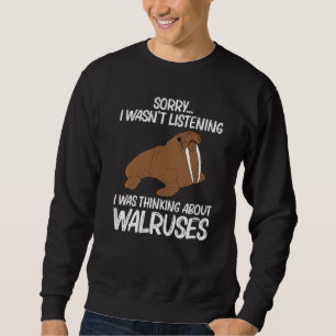 Cooler Walrus für Männer Frauen Nordpol Pazifische Sweatshirt