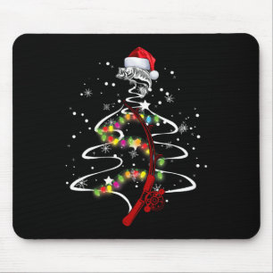 Cooler Weihnachtsbaum für Angler B Geschenk für Fi Mousepad