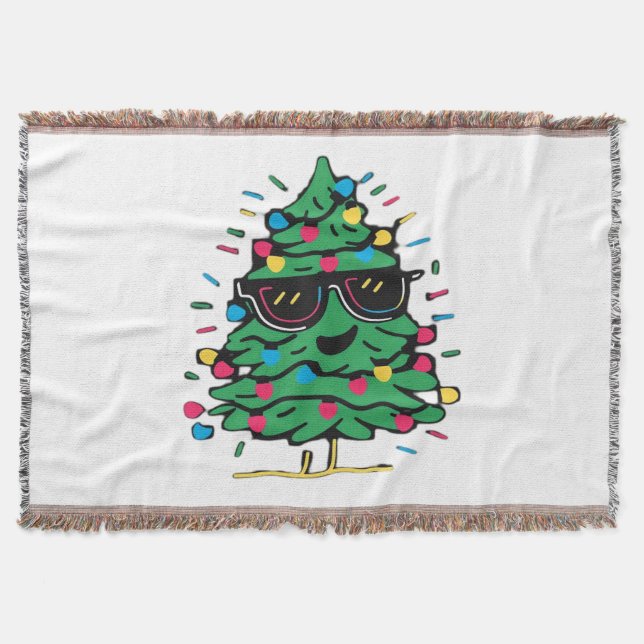 Cooler Weihnachtsbaum Klassiker Decke (Vorderseite)