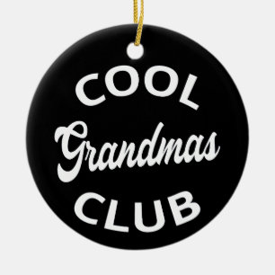 Cooler Weihnachtsclub I Keramik Ornament