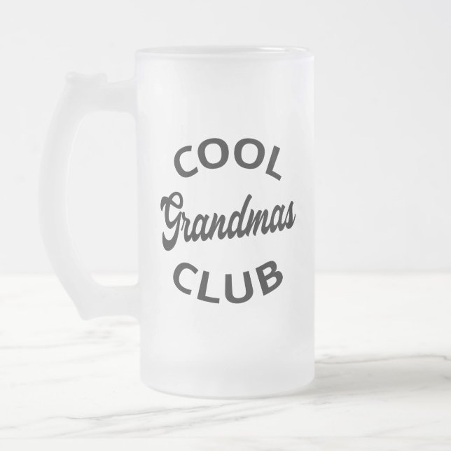 Cooler Weihnachtsclub I Mattglas Bierglas (Links)
