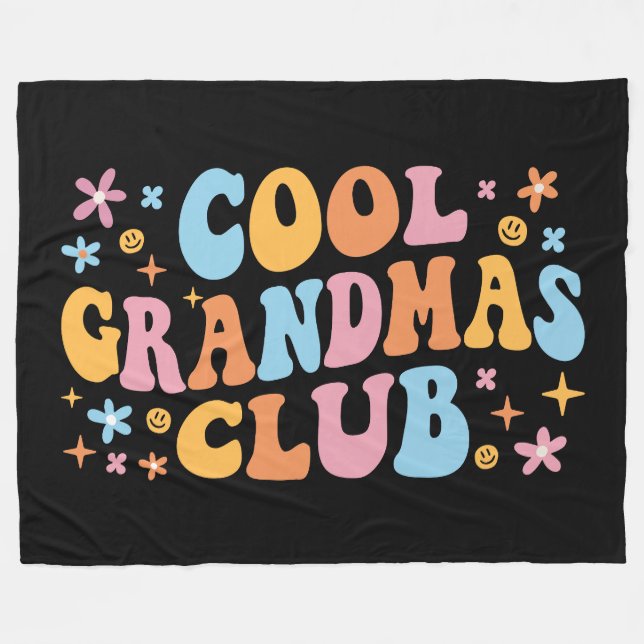 Cooler Weihnachtsclub III Fleecedecke (Vorderseite (Horizontal))
