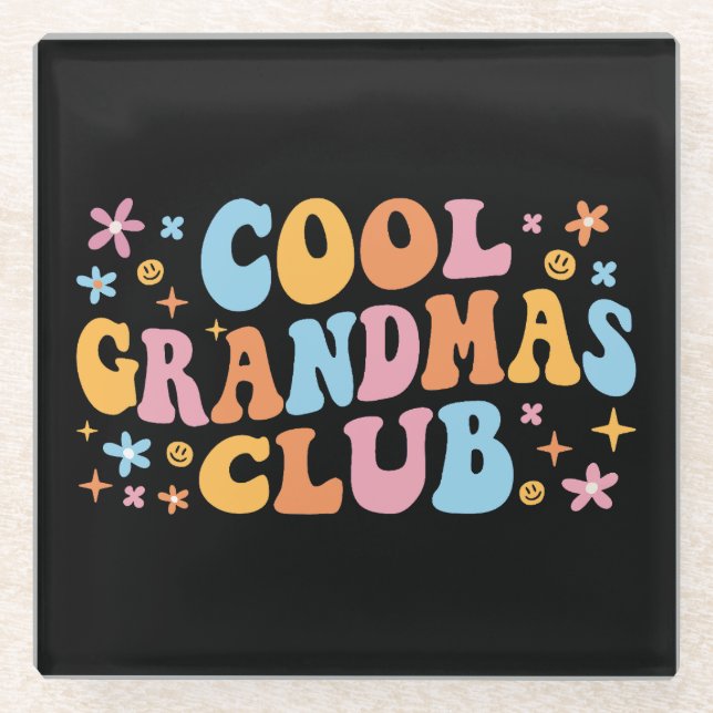 Cooler Weihnachtsclub III Glasuntersetzer (Vorderseite)