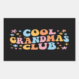 Cooler Weihnachtsclub III Rechteckiger Aufkleber