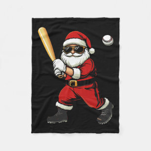 Cooler Weihnachtsmann Baseball Weihnachts-Baseball Fleecedecke