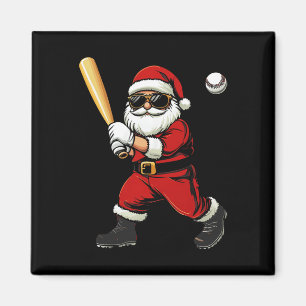Cooler Weihnachtsmann Baseball Weihnachts-Baseball Magnet