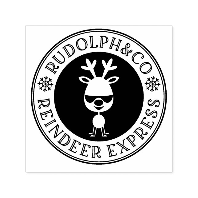 Cooler Weihnachtsmann-Express Permastempel (Design)