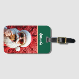 Cooler Weihnachtsmann Gepäckanhänger