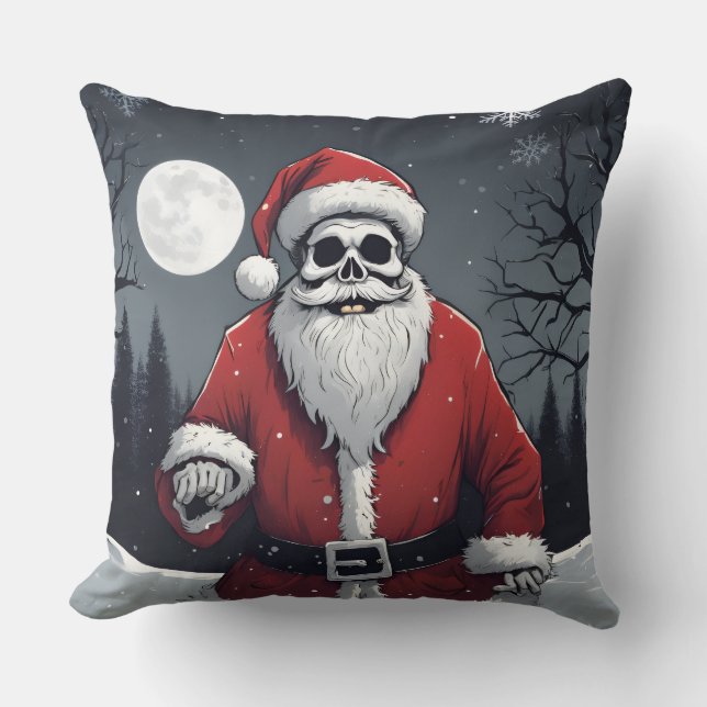 Cooler Weihnachtsmann Kissen (Vorderseite)