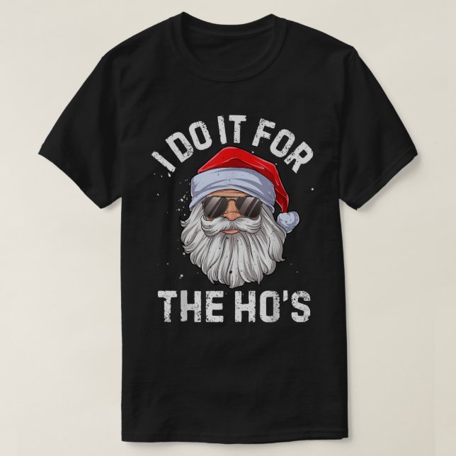 Cooler Weihnachtsmann Lustiges Weihnachtsdesign T-Shirt (Design vorne)