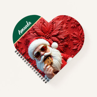 Cooler Weihnachtsmann Notizbuch