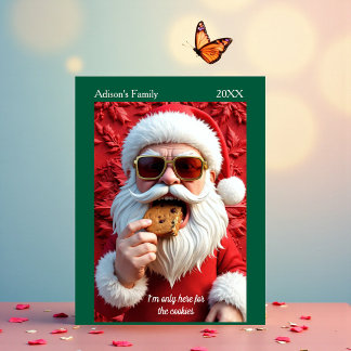 Cooler Weihnachtsmann Postkarte