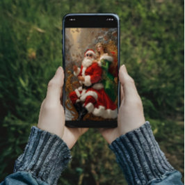 Cooler Weihnachtsmann und Elf Poster