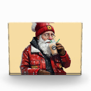 Cooler Weihnachtstrinker Weihnachten Fotoblock
