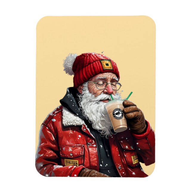 Cooler Weihnachtstrinker Weihnachten Magnet (Vertikal)