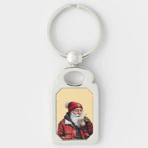 Cooler Weihnachtstrinker Weihnachten Schlüsselanhänger