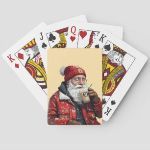 Cooler Weihnachtstrinker Weihnachten Spielkarten