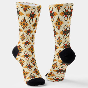 Cooler Western Indianermuster gekachelt Socken