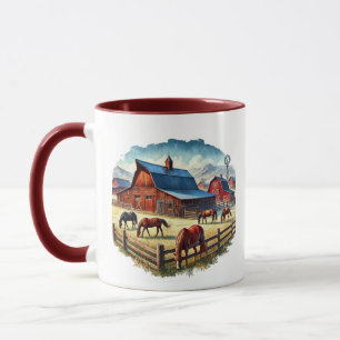 Cooler Western Rach Monogramm Tasse