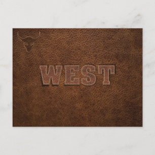 Cooler westlicher Text - Anpassen Postkarte