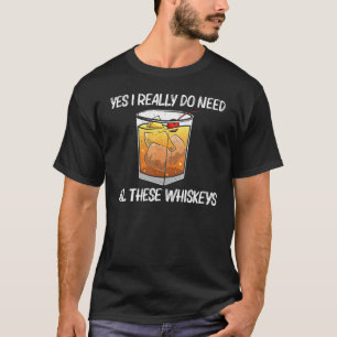 Cooler Whiskey für Männer Malt Whisky Alkohol Bou T-Shirt