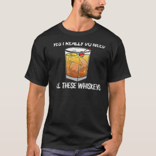 Cooler Whiskey für Männer Malt Whisky Alkohol Bou T-Shirt